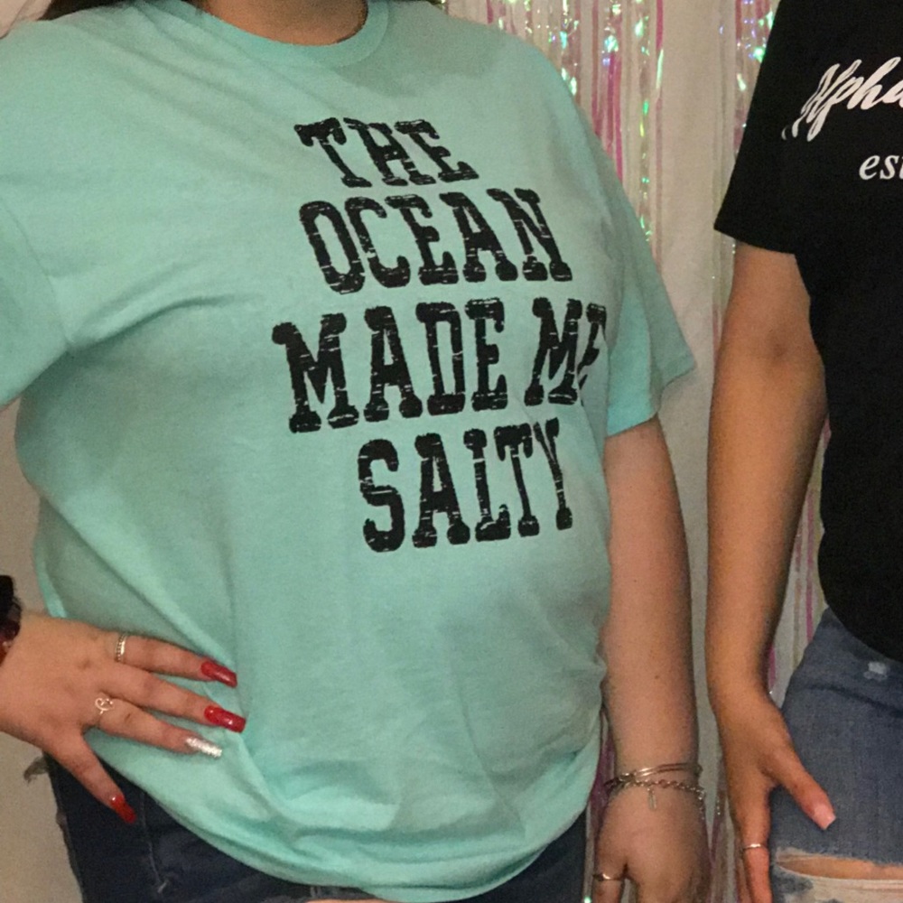 The ocean made me salty t-shirt